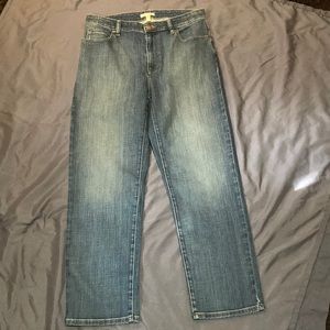 Eileen Fisher Straight Ankle Jean Sky Blue Size 8